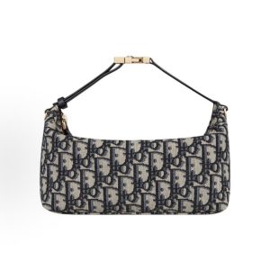 DIOR Travel Nomad Zip closure Oblique Presbyopia Full print Clutch Medium Women's Blue
