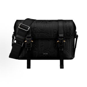 DIOR Hit The Road Adjustable Jacquard Crossbody Bag Men's Black