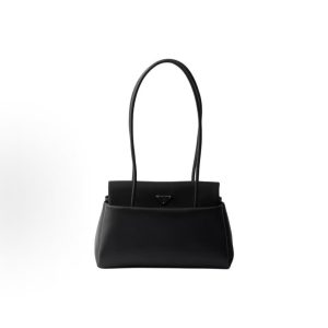 PRADA Bonnie Enamel Tri-Shaped Metal Logo Tote Bag Mini Women's