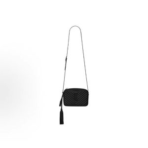 SAINT LAURENT YSL LOU Quilted Camera Bag Shoulder Crossbody Bag Women's Black