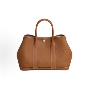 HERMES Garden Party 30 Silver Buckle Tote 30 Women's 37 Gold Gold