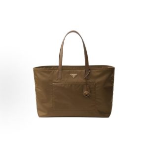 PRADA Re-Edition Open Closure Branded Tote Bag Large Women's Style
