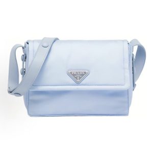 PRADA Re-Nylon Lettered Messenger Bag Shoulder Bag Crossbody Tote Bag Men's Blue