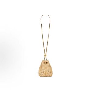 SAINT LAURENT YSL JOECASSANDRE Bucket Bag Crossbody Shoulder Bag Women's Natural