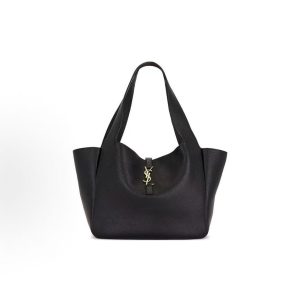 SAINT LAURENT YSL BEA Logo Hardware Tote Bag Tote Bag Shoulder Bag Women's Black