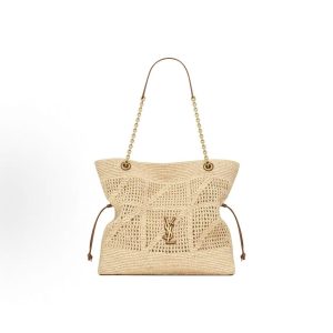 SAINT LAURENT Jamie Lucky Bag Logo Tote Bag Tote Bag Shopping Bag Tote Bag Shoulder Bag Regular Women's Natural Brick Red