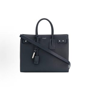 Saint Laurent YSL Sac De Jour Large Capacity Cowhide Crossbody Tote Bag Women's Blue