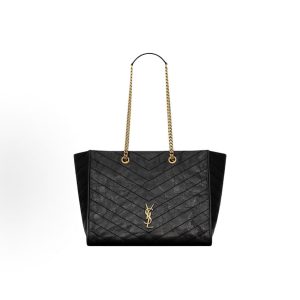 SAINT LAURENT Niki Vintage High-End Texture Simple and Fashionable Tote Bag Tote Bag Shopping Bag Shoulder Bag Black