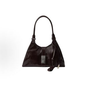 PRADA Brand Logo Lock Closure Tote Bag Tote Bag Shopping Bag Tote Bag Shoulder Bag Medium Women's Dark Brown