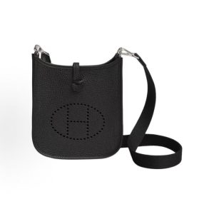 HERMES Evelyne 16 Amazone Silver Buckle Crossbody Shoulder Bag 16 Women's 89 Noir Black