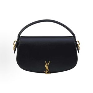 SAINT LAURENT Bronze metal hardware Tote bag Women's Black