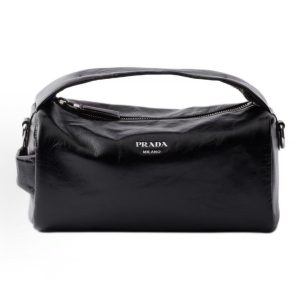 PRADA Design Fashion Trend Exquisite Craftsmanship Tote Bag Men's Black