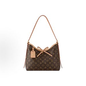 LOUIS VUITTON Carryall PM Classic Print Mother and Child Bag Shoulder Bag Tote Bag Small Brown