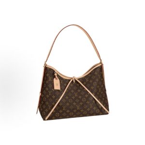 LOUIS VUITTON LV Carryall MM shoulder bag, medium size, brown.
