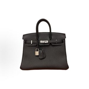 Hermès Birkin 25 - Silver Hardware - Women's - 89 Noir (Black)