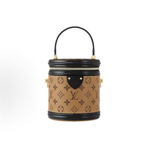 LOUIS VUITTON Cannes Classic Bucket Bag, Small, Brown
