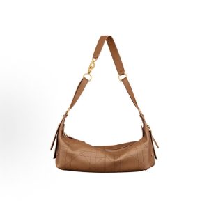 DIOR D-Journey Metal CD Hook Shoulder Bag Shoulder Bag Medium Women's Camel Brown