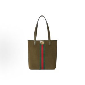 GUCCI Ophidia Brand Logo Classic Tote Bag Shopping Bag Shoulder Bag Medium Women's Dark Green