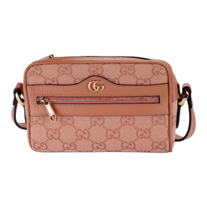GUCCI Ophidia Double G Logo Zip Fastening One Shoulder Crossbody Bag Mini Women's Pink