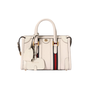 GUCCI Exquisite Gucci Gold Label Logo Metal Protective Footpegs Duffel Bag Crossbody Tote Mini Women's