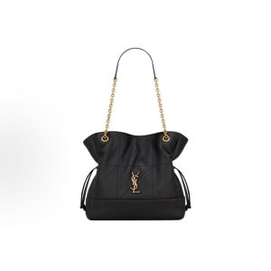 SAINT LAURENT YSL Jamie Small Lucky Bag Metal Logo Chain Shoulder Strap Tote Bag Tote Bag Shopping Bag Tote Shoulder Bag Small Black