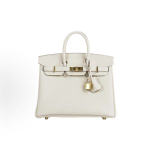 Hermès Birkin 25 - Gold Hardware - Women's - 10 Craie (Milkshake White)