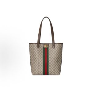 GUCCI Gucci Ophidia Distressed Monogram Tote Bag Tote Bag Shopping Bag Shoulder Bag Medium Men's Beige Patch Brown