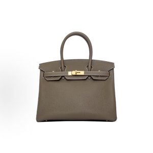 Hermès Birkin 30 - Gold Hardware - Women's - 18 Etoupe (Elephant Grey)