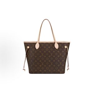 LOUIS VUITTON LV NEVERFULL MM bag, brown/light brown, bag within a bag