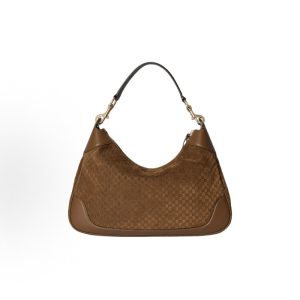 GUCCI Body Detachable Hook Top Handle Zip Fastening Shoulder Bag Medium Women's Brown