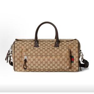 GUCCI Crossbody Travel Bag Medium Men's Dark Brown