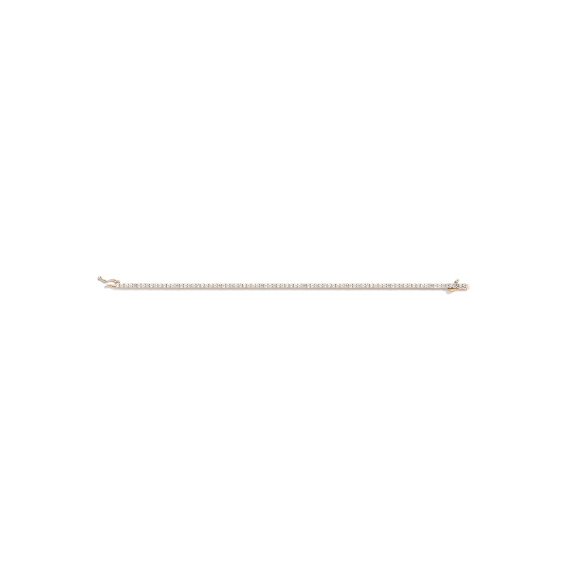 Lab Grown White Sapphire Tennis Bracelet - 图片 5