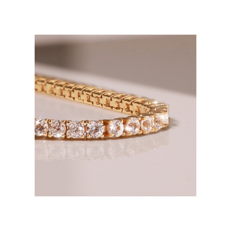 Lab Grown White Sapphire Tennis Bracelet - 图片 19