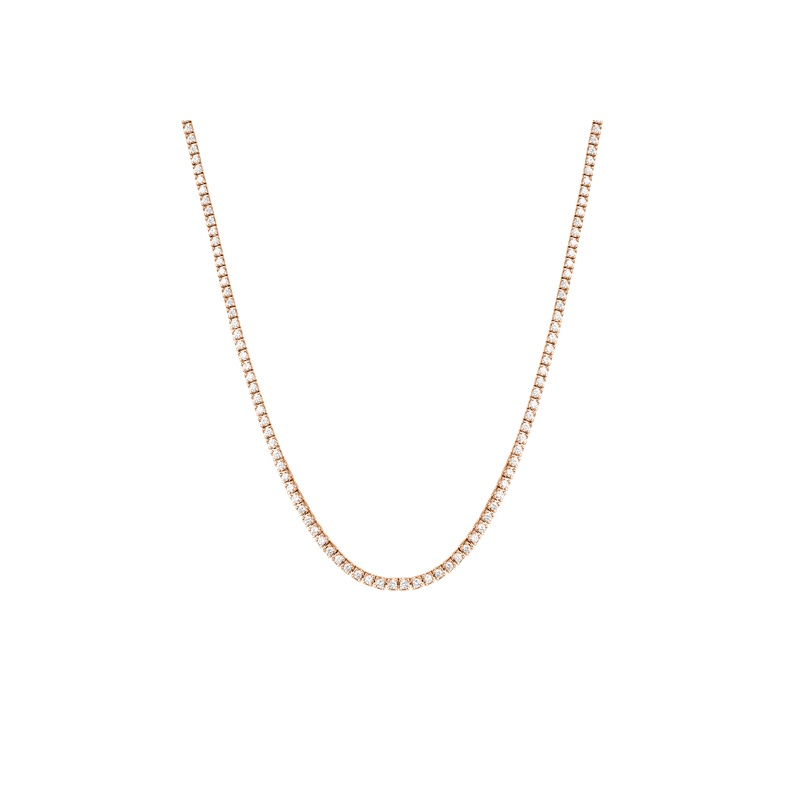 Classic Lab Grown Diamond Tennis Necklace - 图片 13