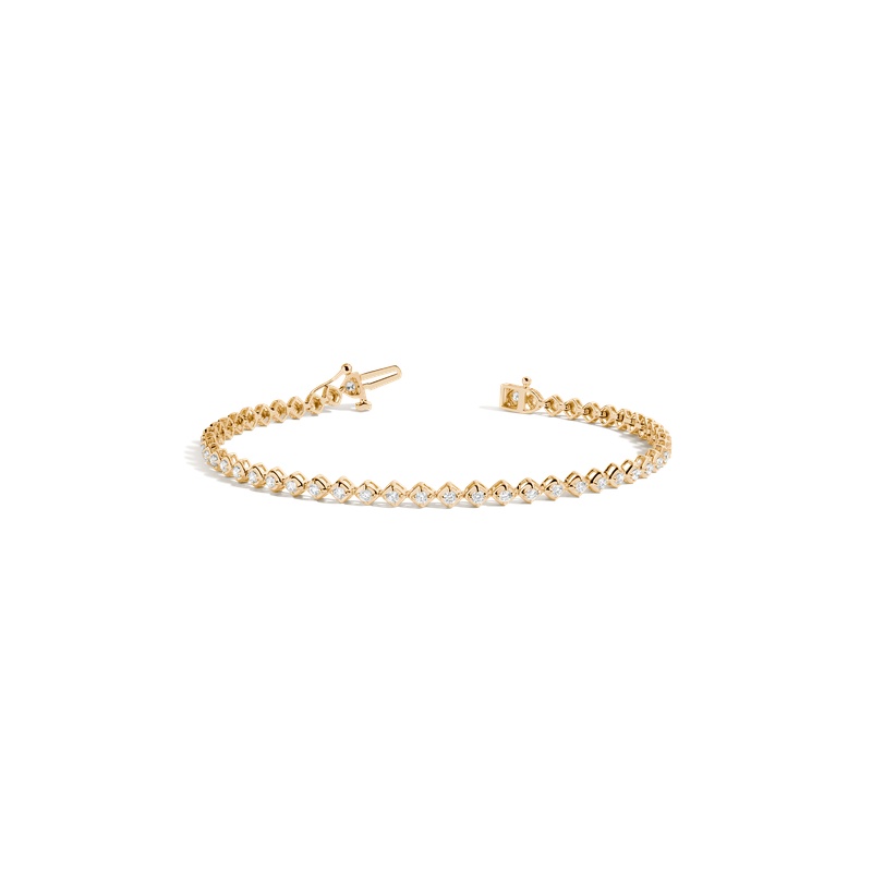 Petite Lab Grown Diamond Tennis Bracelet - 图片 2