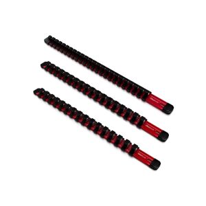 Aluminum Socket Organizer Rails With Rubber End Caps