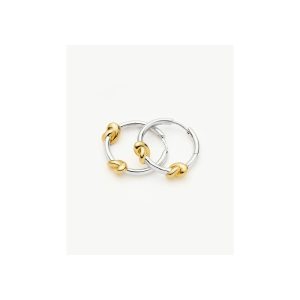 Lucy Williams Knot Small Hoop Earrings | Mixed Metal