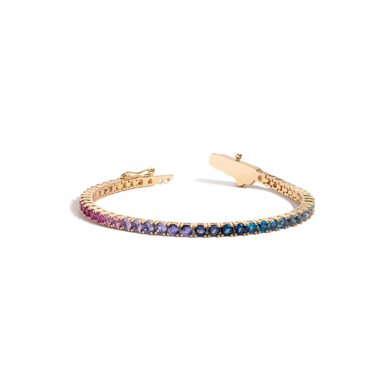Ombré Rainbow Tennis Bracelet