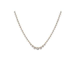 Black Rhodium Graduated Georgian Tennis Necklace