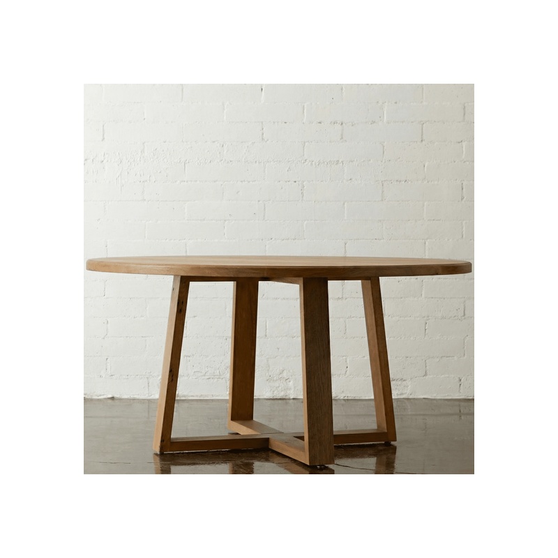 Reclaimed Oak Round Dining Table - 图片 4