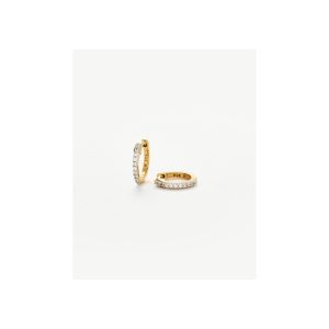 Classic Pave Huggies | 18ct Gold Vermeil/Cubic Zirconia