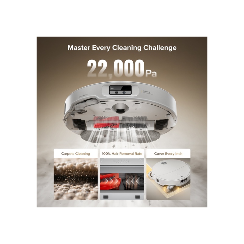 Roborock Qrevo CurvX Robot Vacuum with Multifunctional Dock 3.0 Thermo+ - 图片 2
