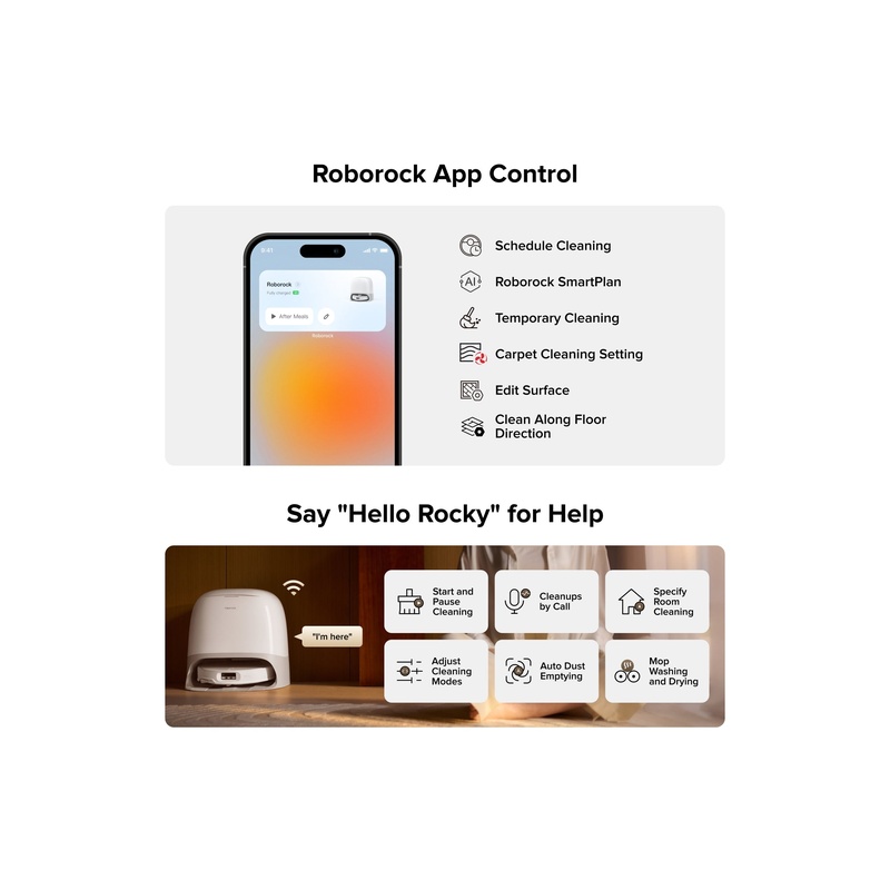 Roborock Qrevo CurvX Robot Vacuum with Multifunctional Dock 3.0 Thermo+ - 图片 8