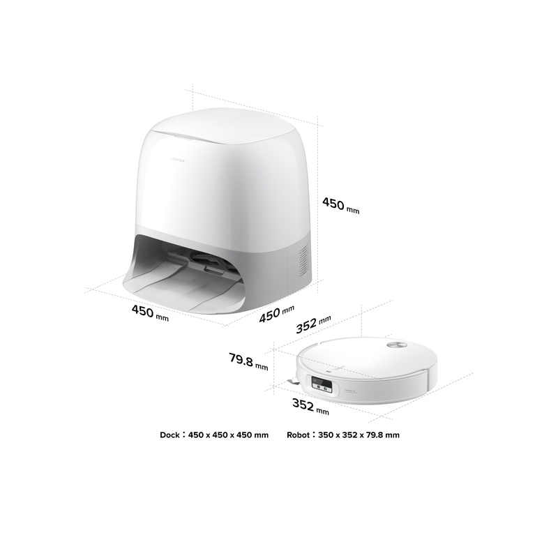 Roborock Qrevo CurvX Robot Vacuum with Multifunctional Dock 3.0 Thermo+ - 图片 10