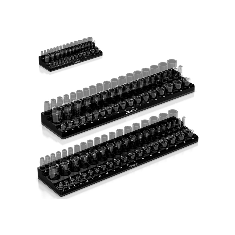 3-Row Magnetic Socket Holders - 图片 2