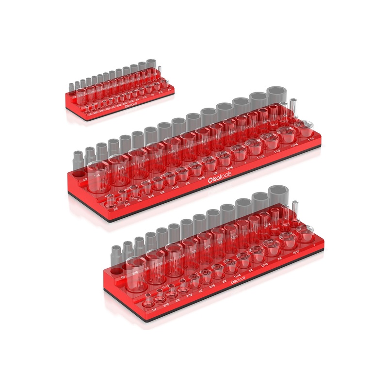3-Row Magnetic Socket Holders - 图片 4