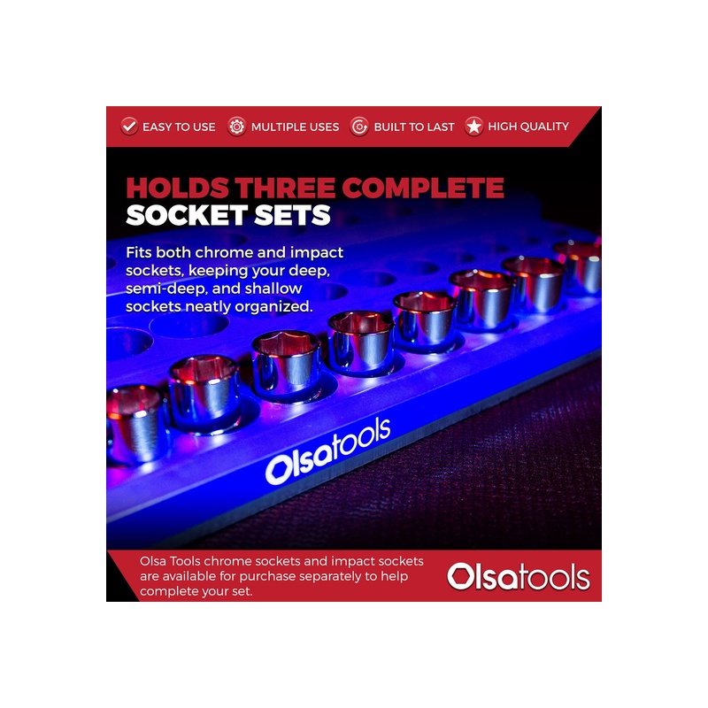3-Row Magnetic Socket Holders - 图片 99