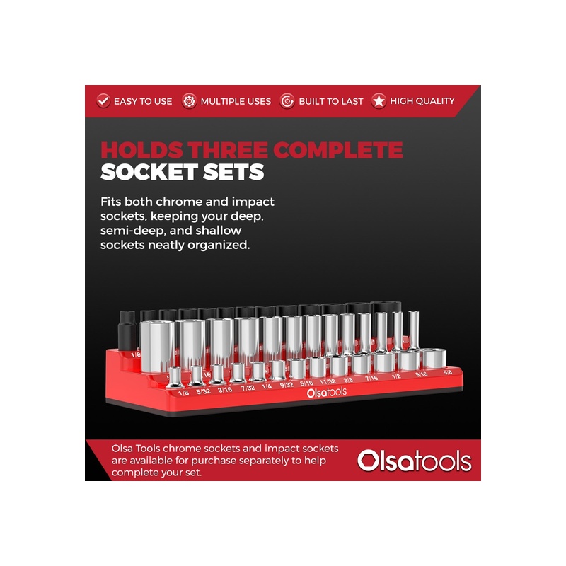 3-Row Magnetic Socket Holders - 图片 27
