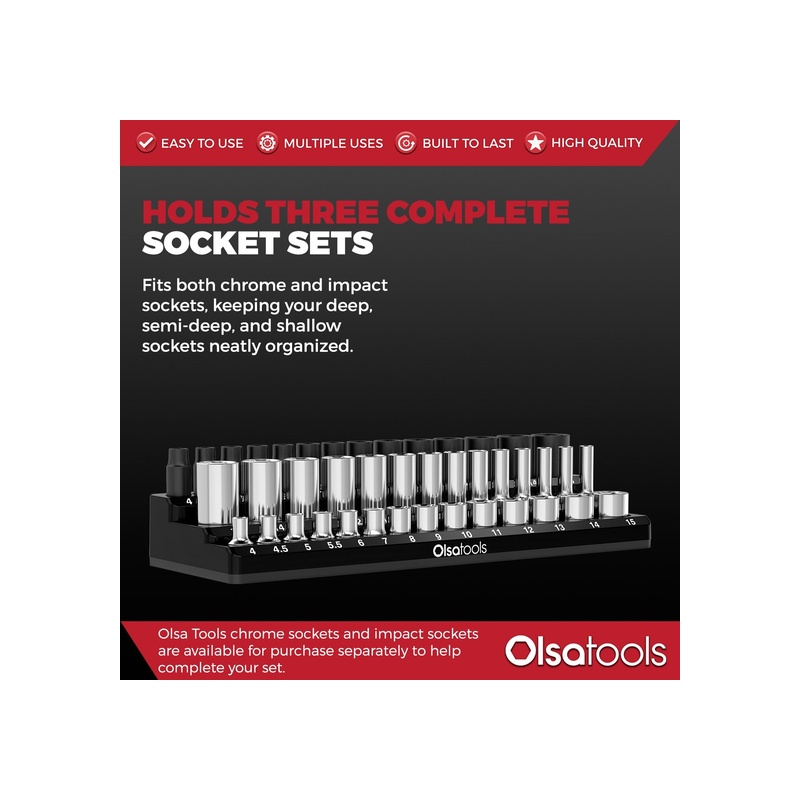 3-Row Magnetic Socket Holders - 图片 31