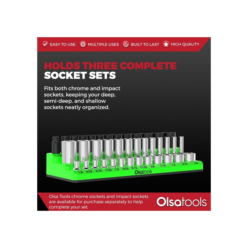 3-Row Magnetic Socket Holders - 图片 35